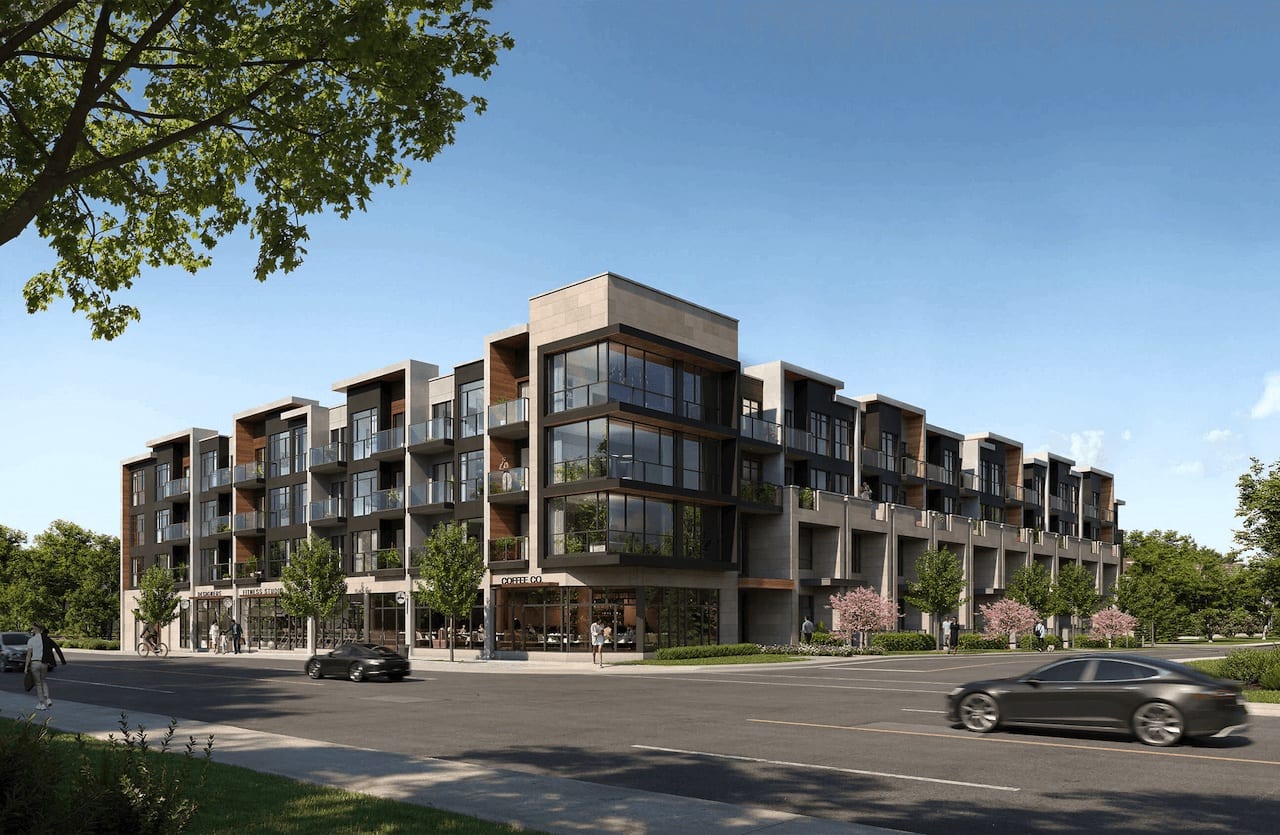 Rendering of The Deane Condos full exterior