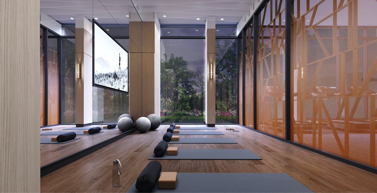Rendering of Westerly Condos yoga mats