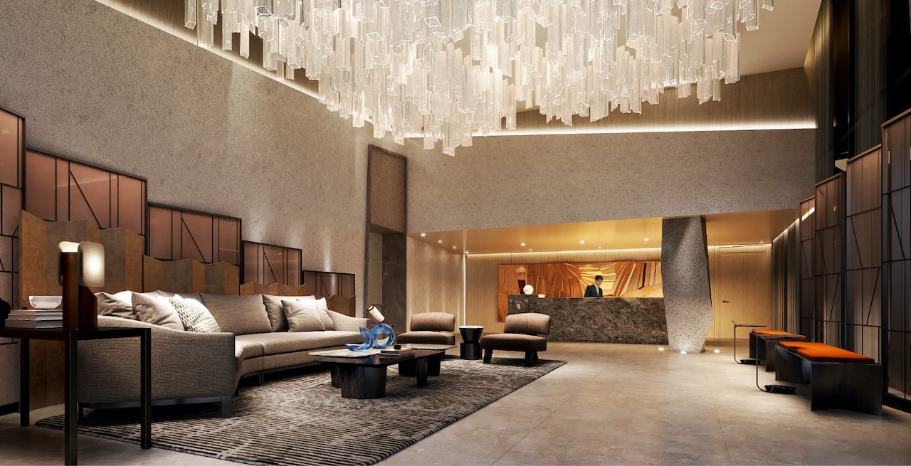 Rendering of Westerly Condos lobby