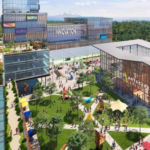 Innovation Square at Lakeview Village in Mississauga