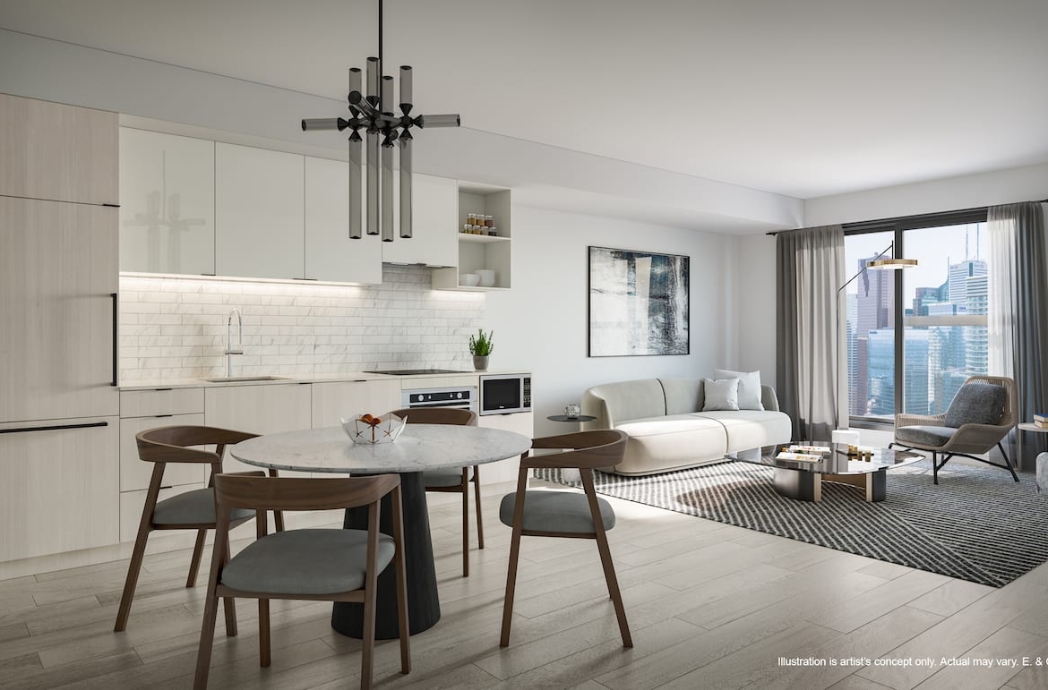 Rendering of 252 Church Condos suite interior medium