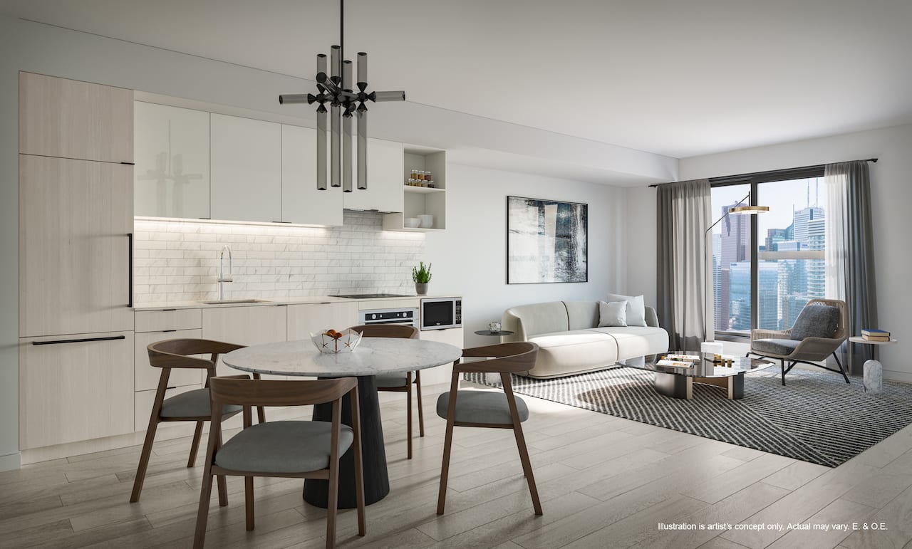 Rendering of 252 Church Condos suite interior medium