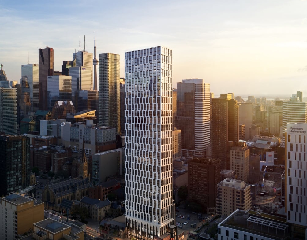 Exterior rendering of 252 Church Condos in Toronto