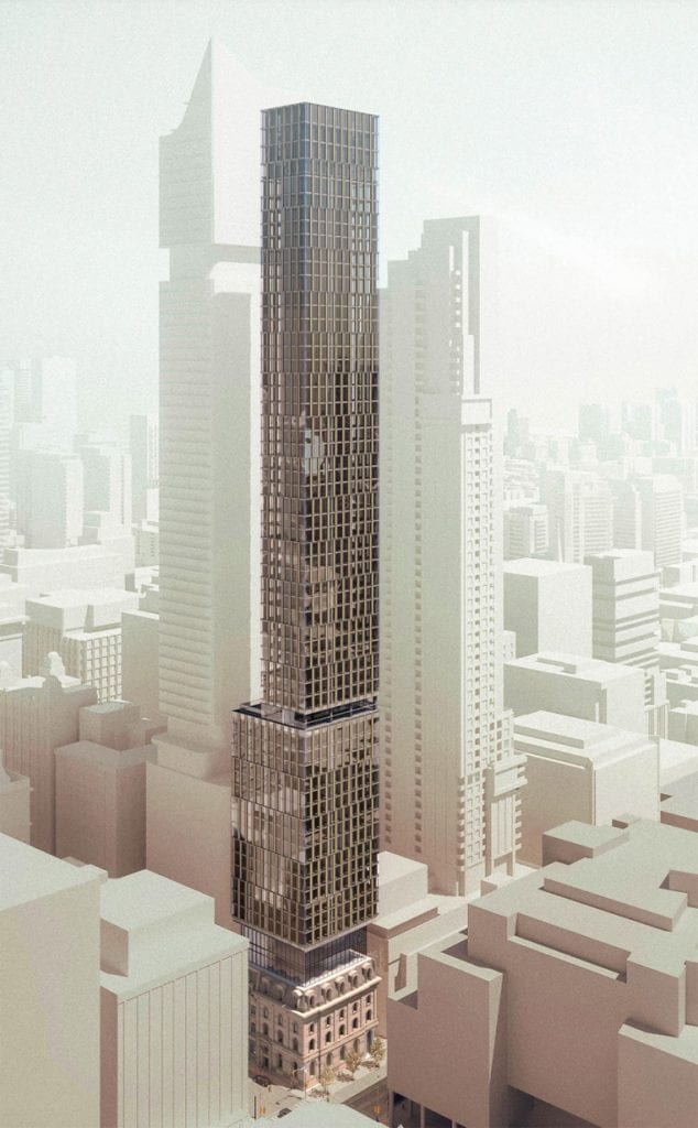 Rendering of 49 Yonge Condos exterior full view
