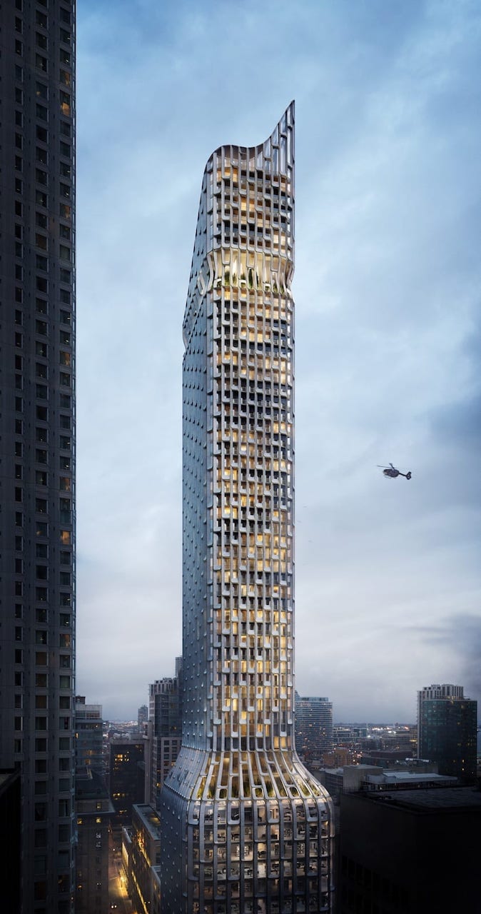 Rendering of 55 Yonge Condos exterior full view