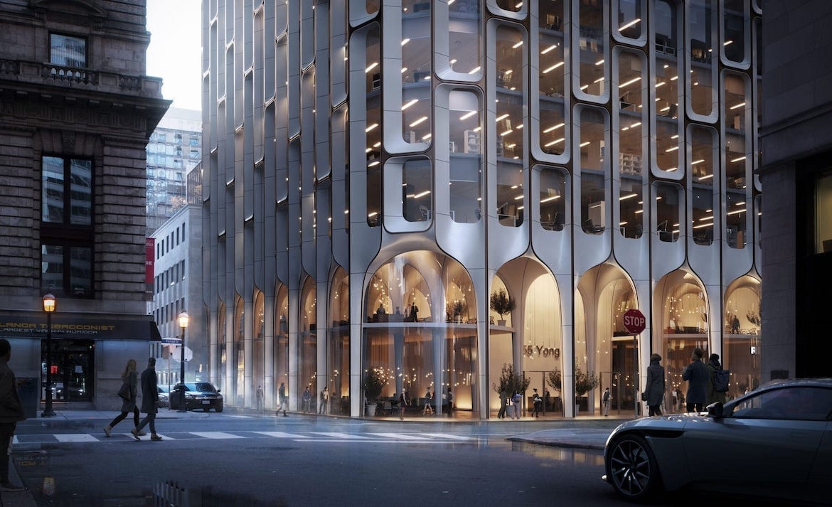 Rendering of 55 Yonge Condos exterior street level entrance