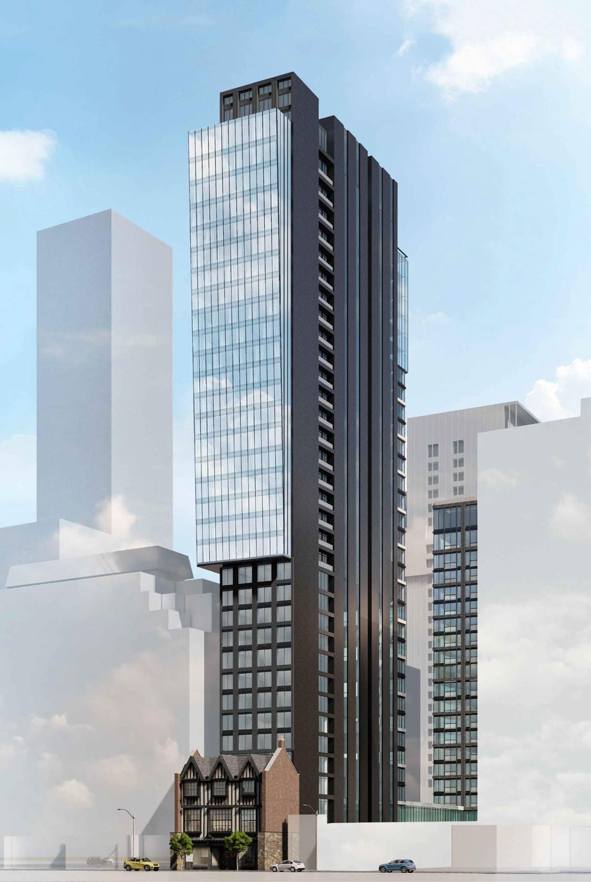 Rendering of 906 Yonge Street Condos exterior full view