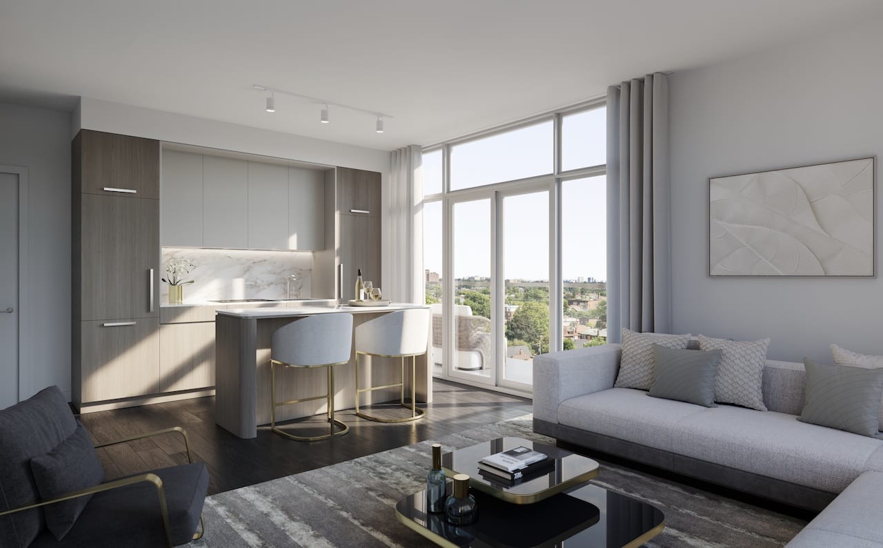 Rendering of 908 St. Clair Condos suite interior