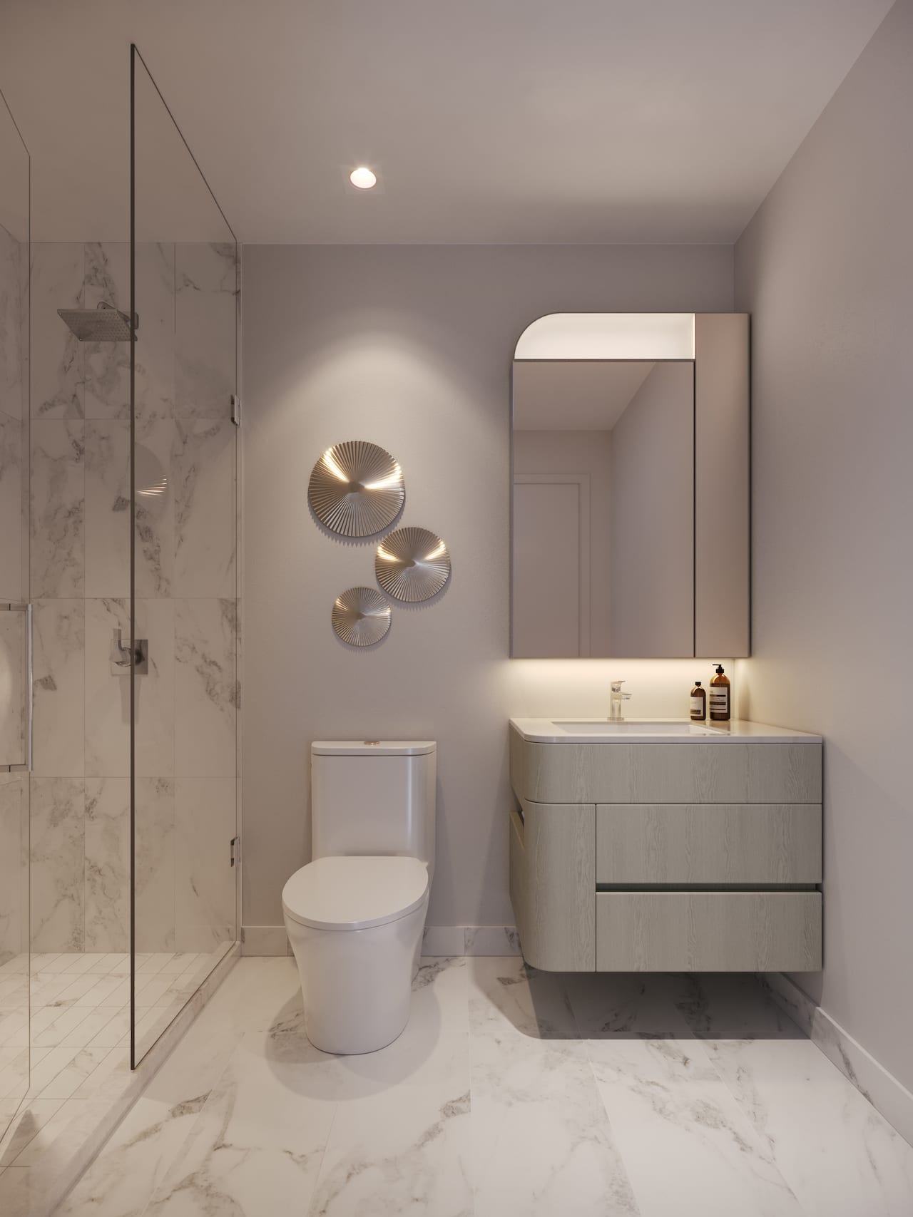Rendering of 908 St. Clair Condos suite interior bathroom
