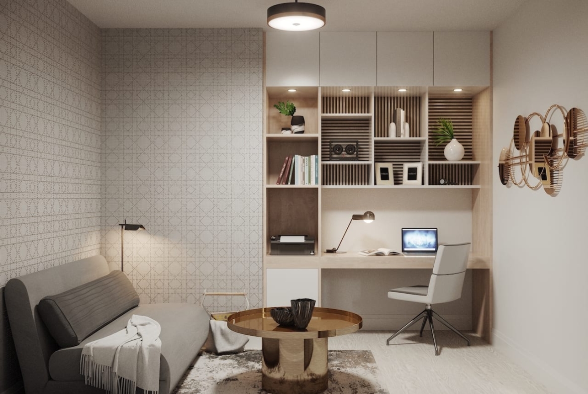 Rendering of Bristol Place Condos suite den