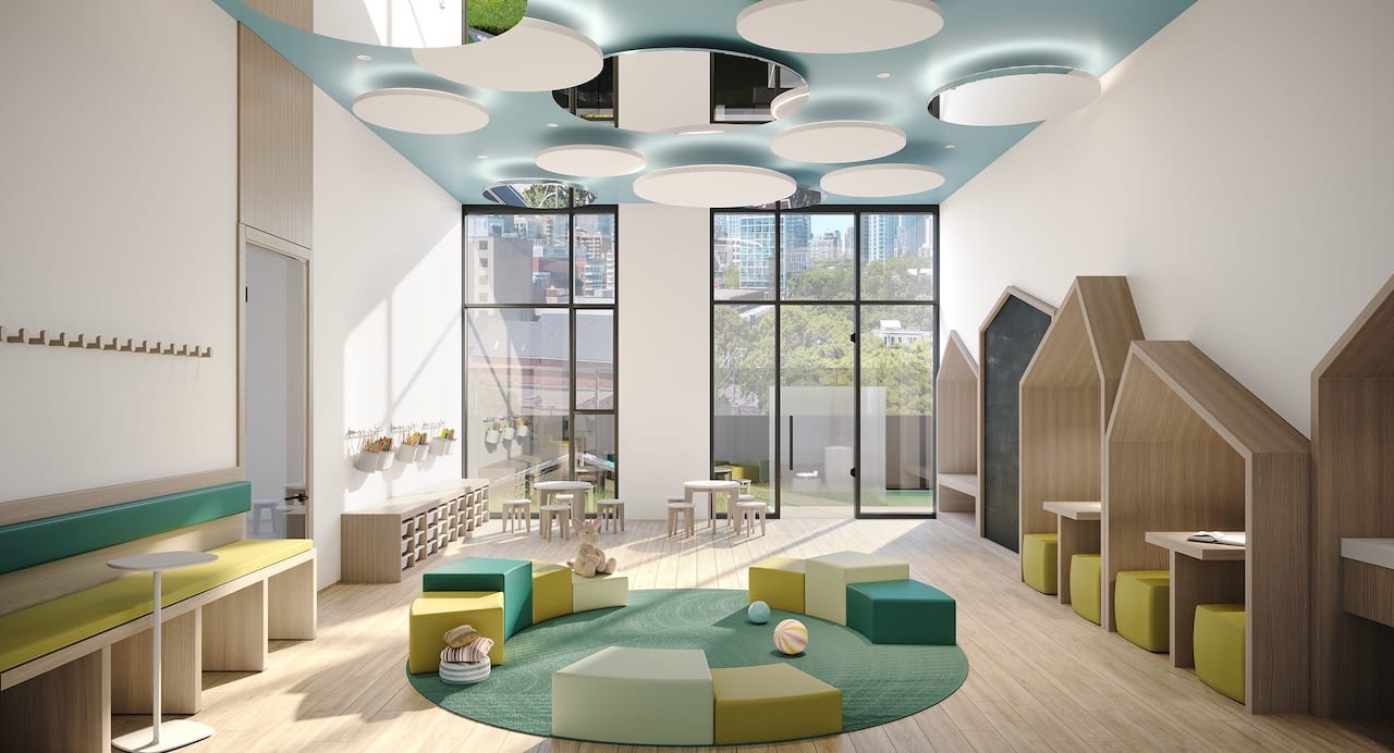Rendering of Celeste Condos family zone