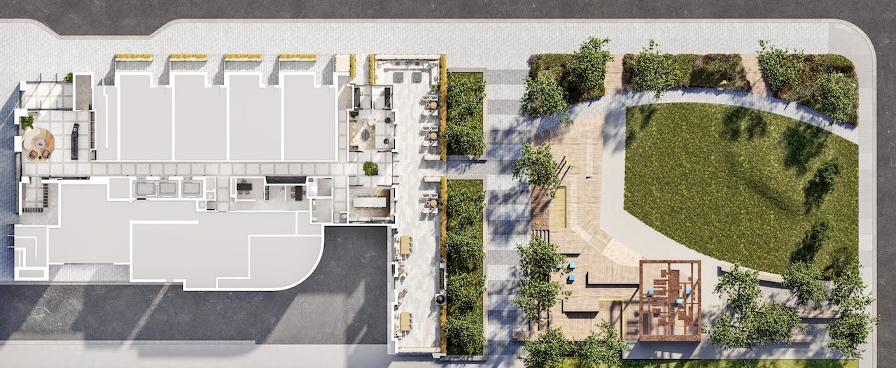 2D Plan of The Frederick Condos ground floor