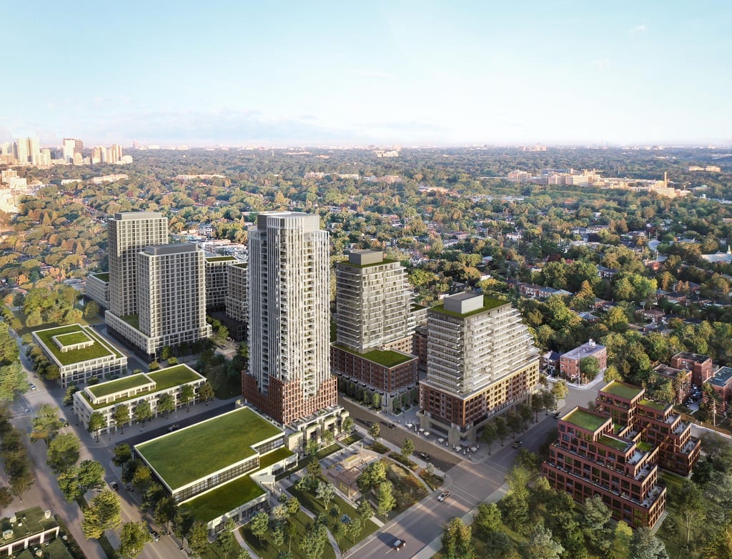 Rendering of The Frederick masterplan aerial