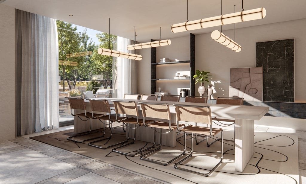 Rendering of The Frederick meeting room