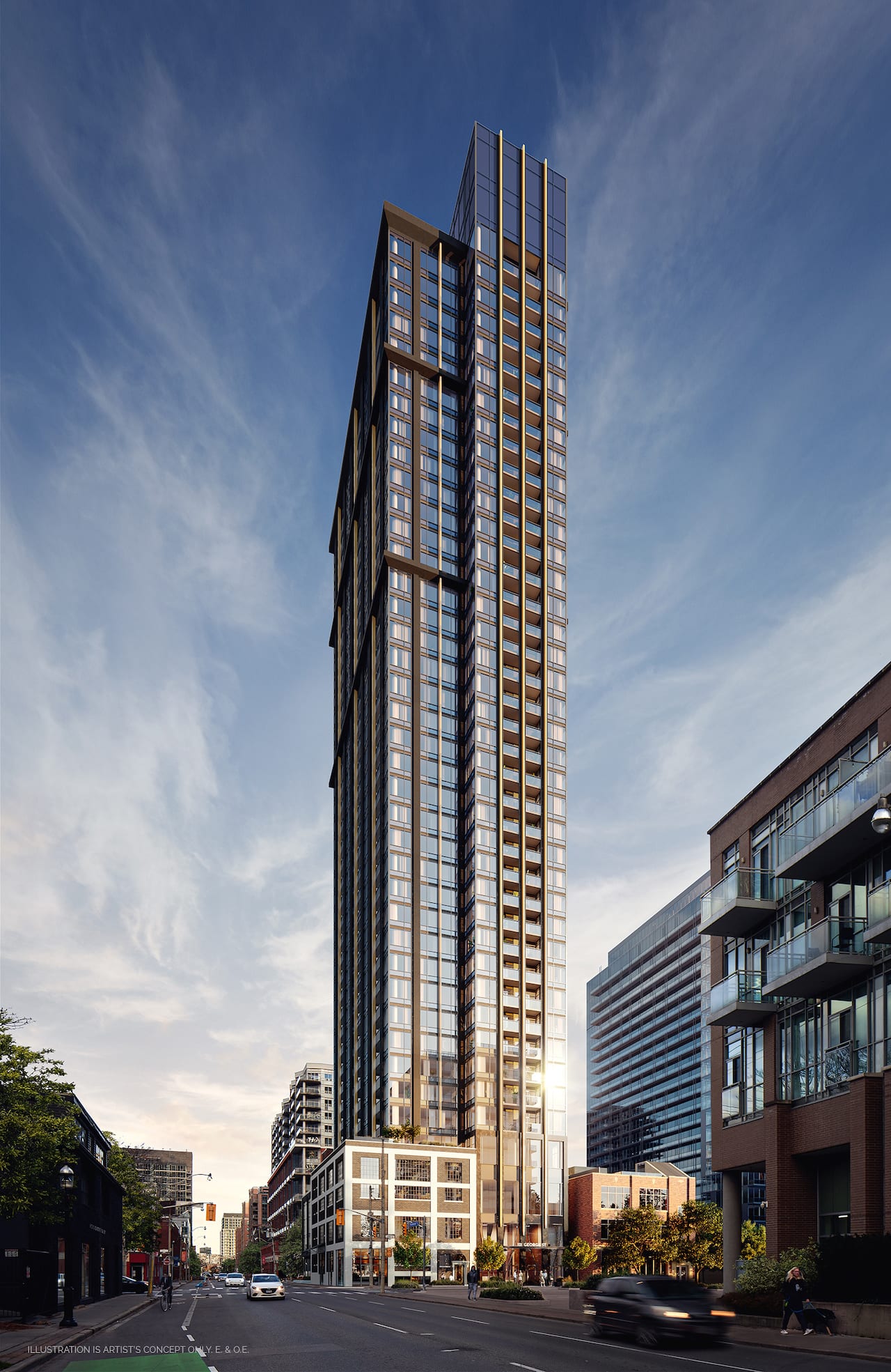 Rendering of Celeste Condos exterior full view