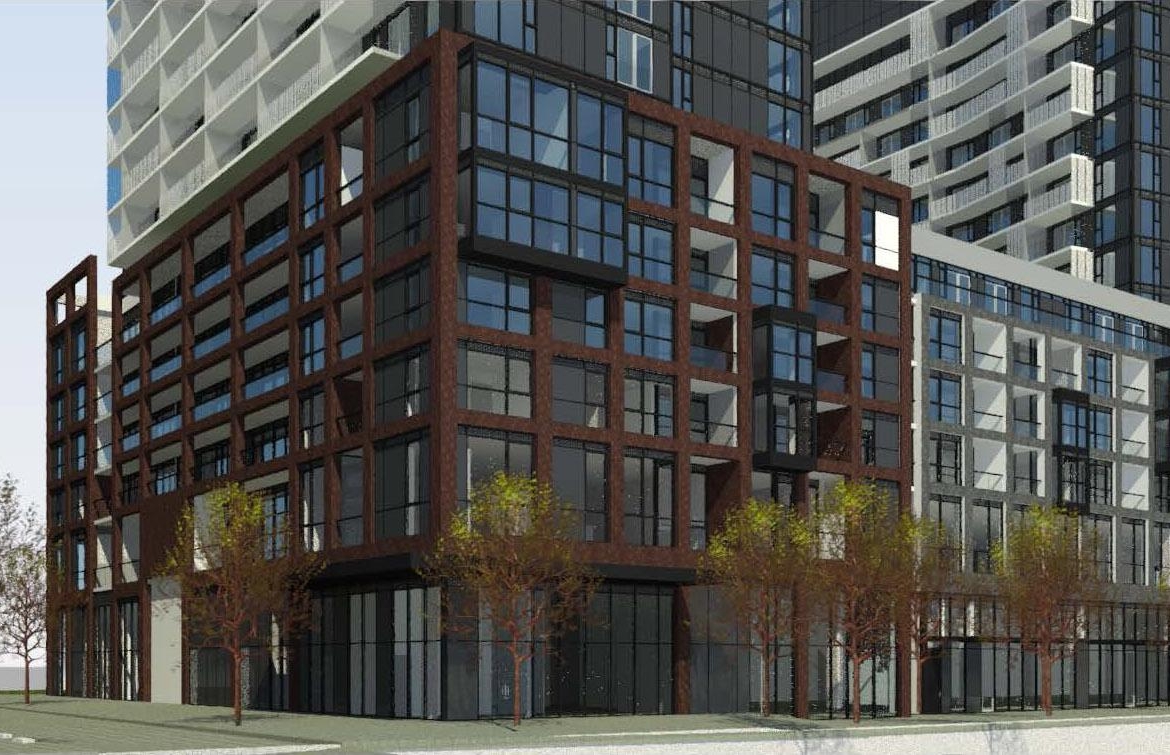 Rendering of Express 2 Condos lower half