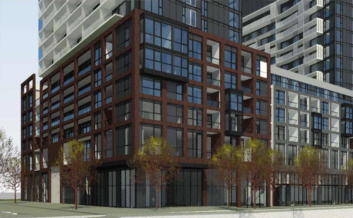 Rendering of Express 2 Condos lower half