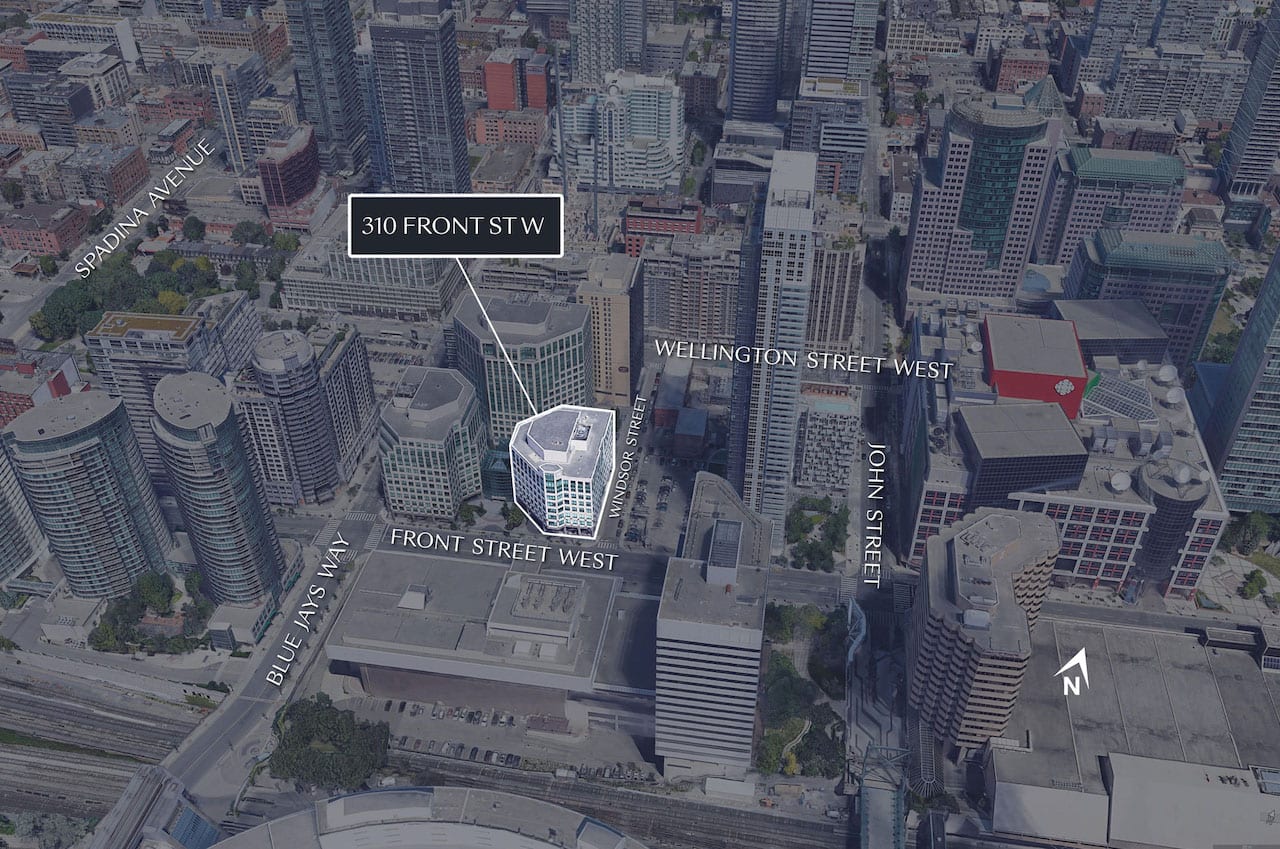 Site Map of 310 Front Condos aerial