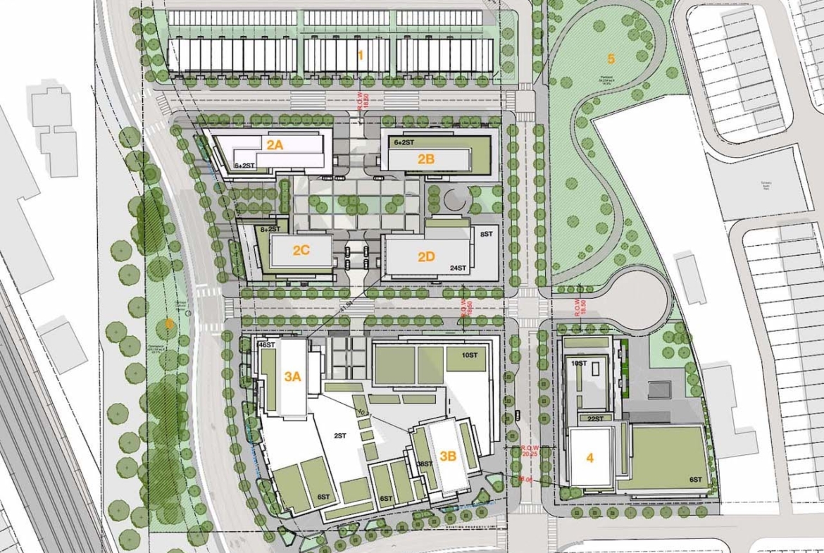 Site Map of Starklands Condos and Towns aerial