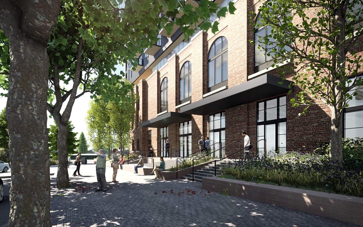 Rendering of 2 Tecumseth Condos exterior entrance