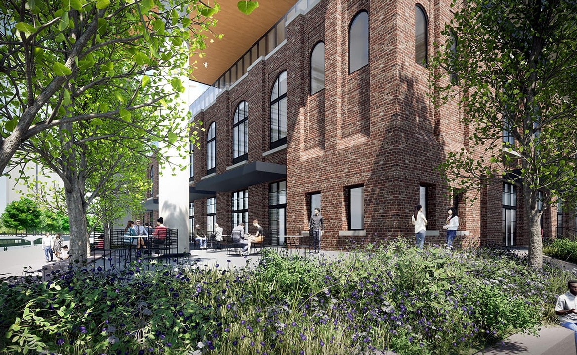 Rendering of 2 Tecumseth Condos exterior ground-level