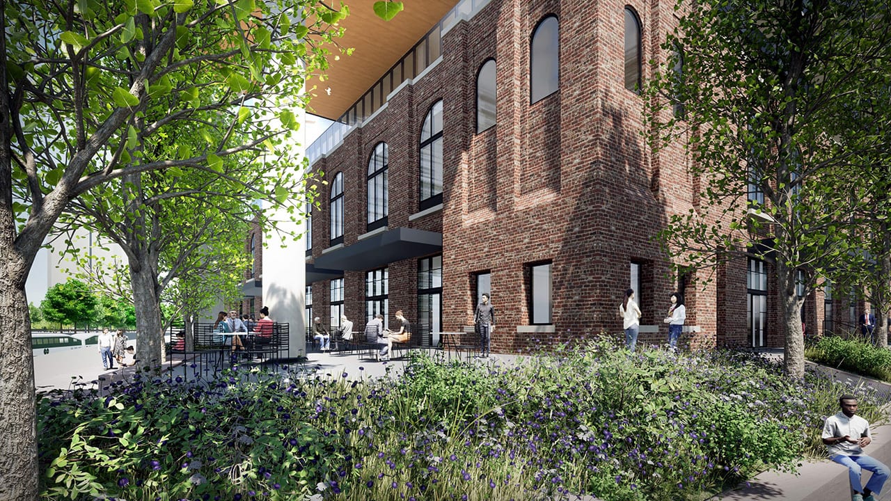 Rendering of 2 Tecumseth Condos exterior ground-level