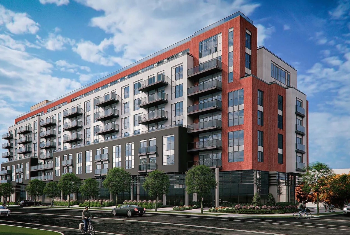 Rendering of Louie Condos exterior full view