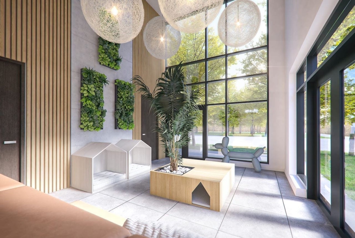 Rendering of Louie Condos kids play area