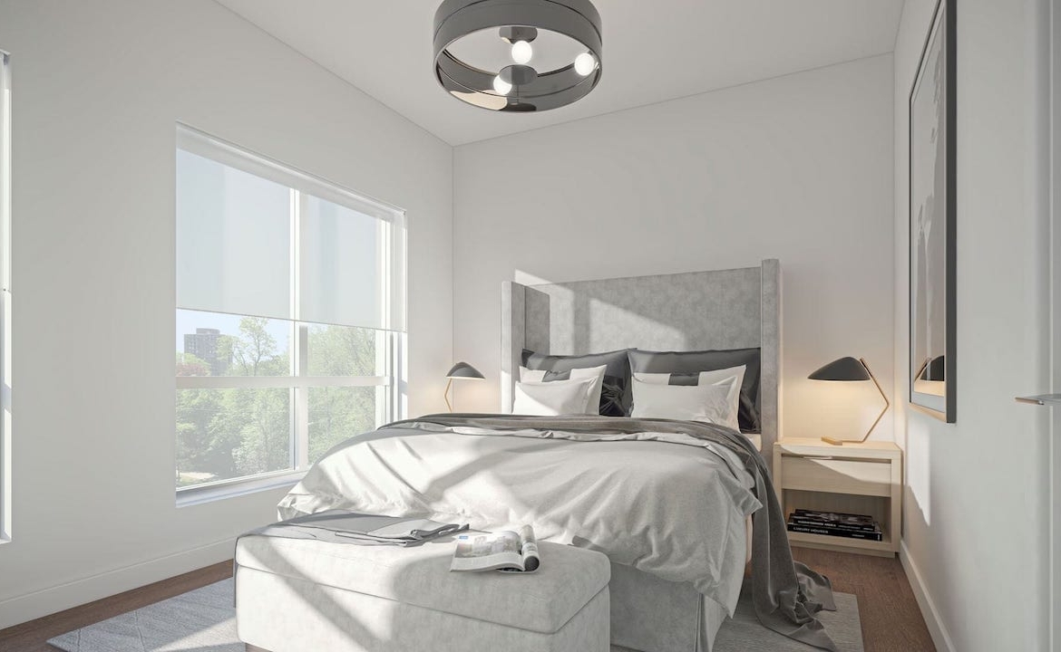 Rendering of Louie Condos suite bedroom version 2