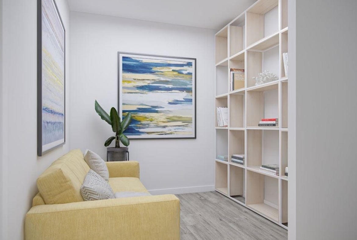 Rendering of Louie Condos suite den