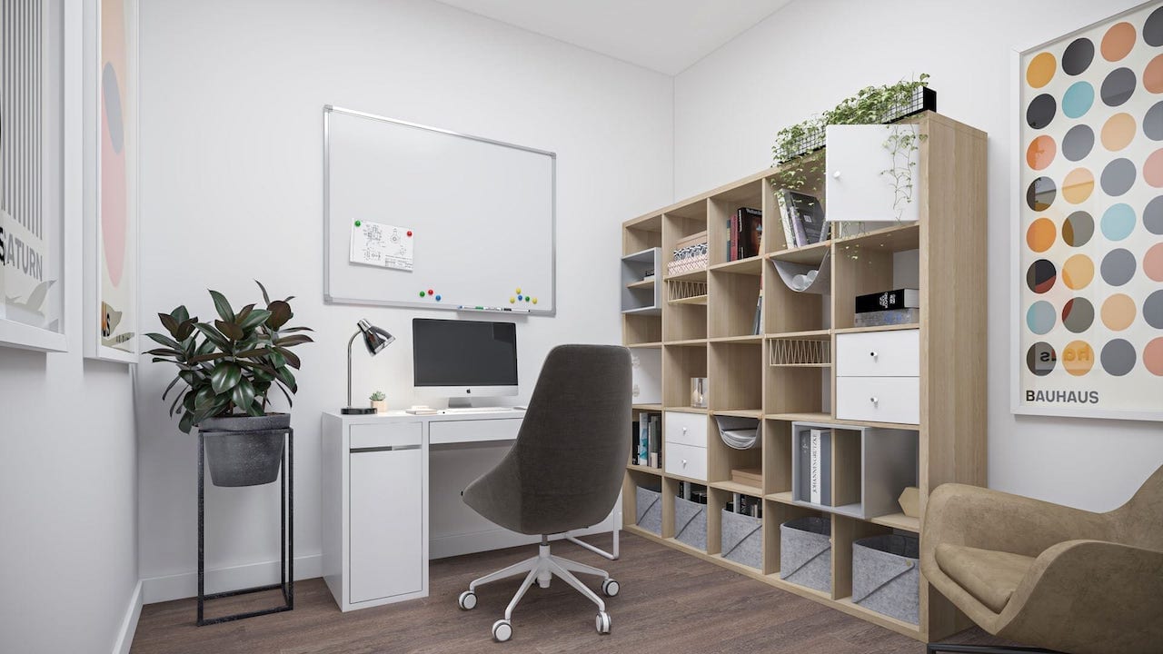 Rendering of Louie Condos suite office