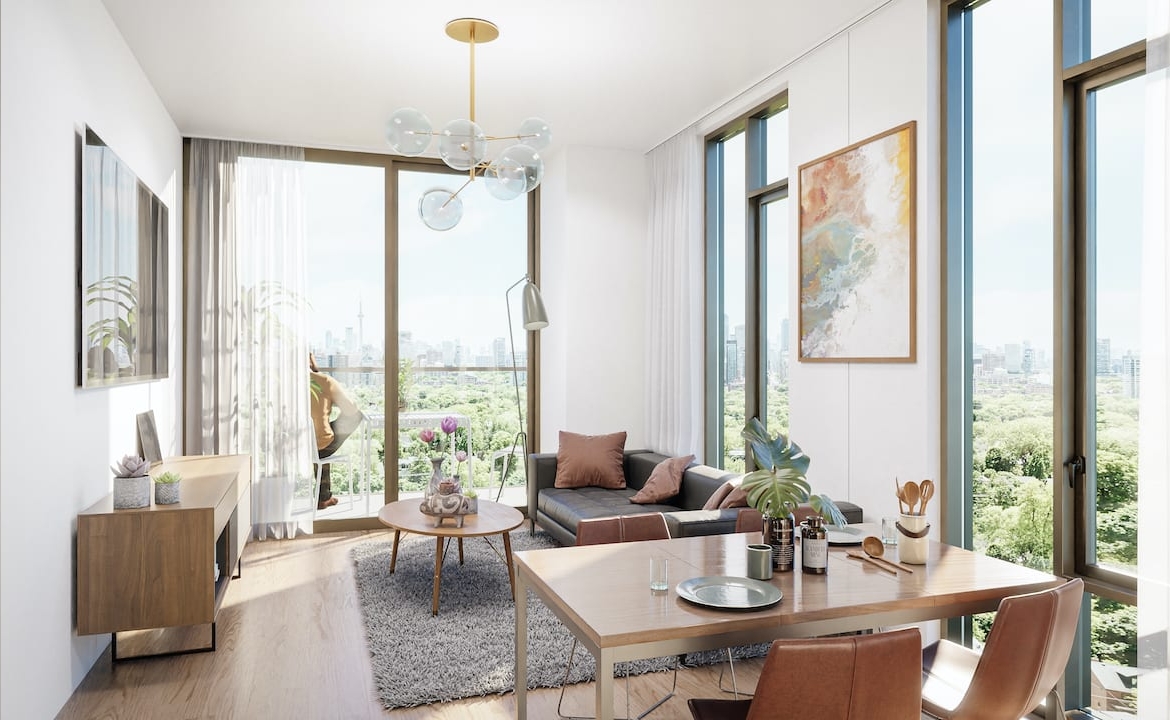 Rendering of 1 St Clair West Condos interior suite