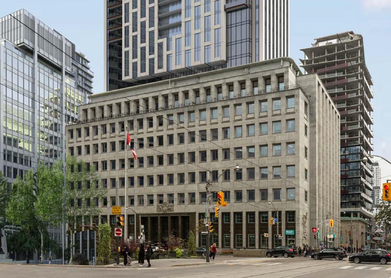 Rendering of 250 University Condos exterior lower half