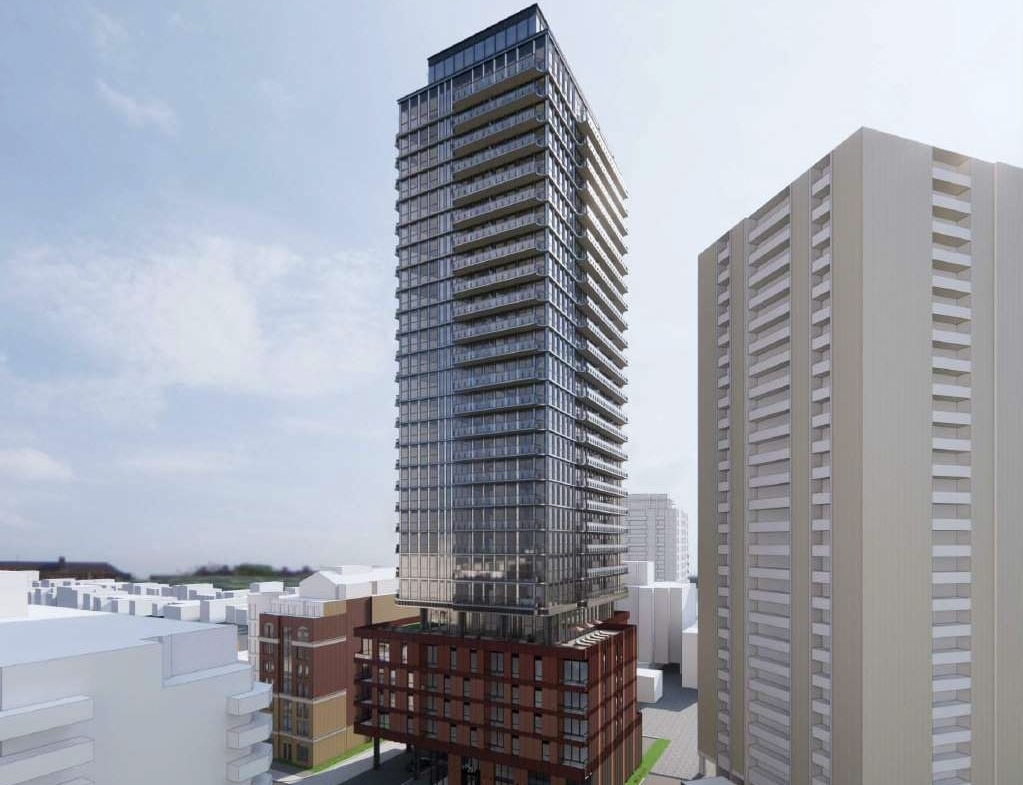 Rendering of 289 Balliol Condos exterior full view