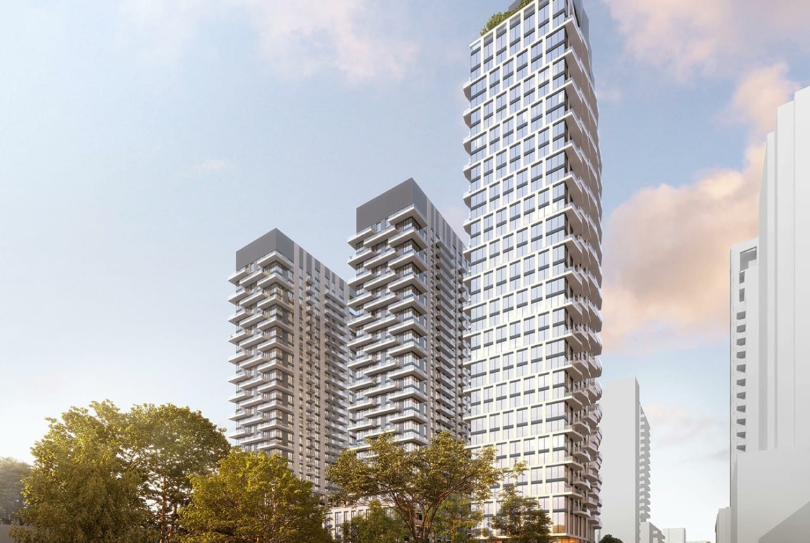 Rendering of 490 St. Clair Condos 3 towers
