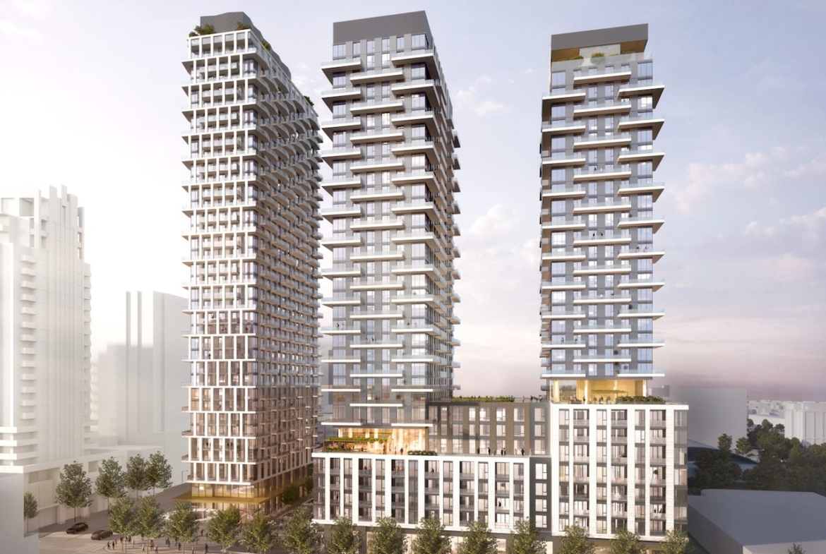 Rendering of 490 St Clair Condos 3 towers