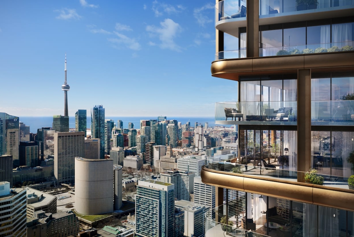 Rendering of 8 Elm Condos exterior jewel box