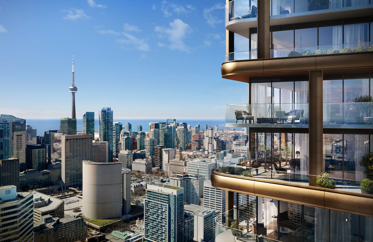 Rendering of 8 Elm Condos exterior jewel box