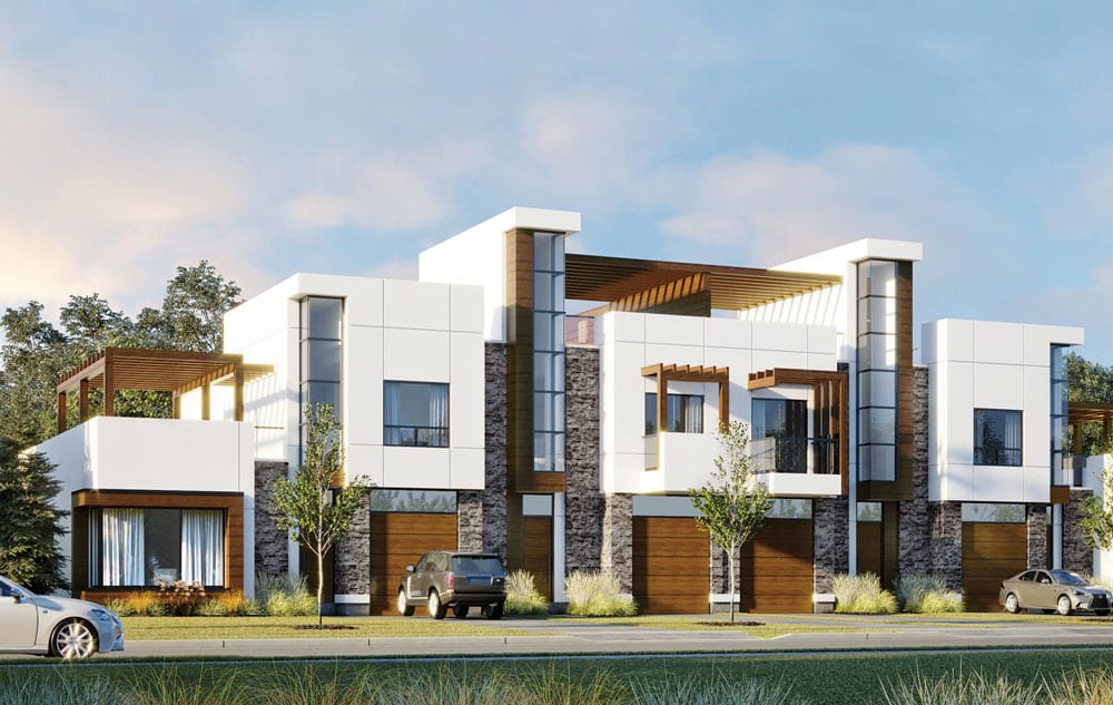 Rendering of Aquavil exterior close up