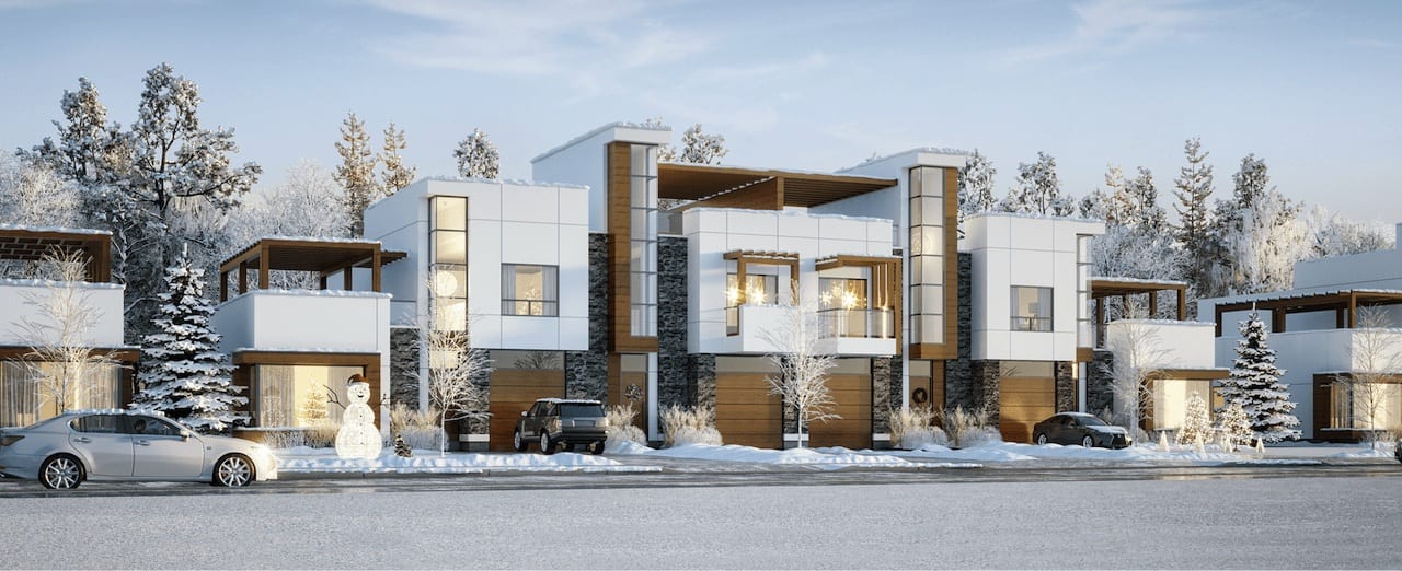 Rendering of Aquavil exterior winter