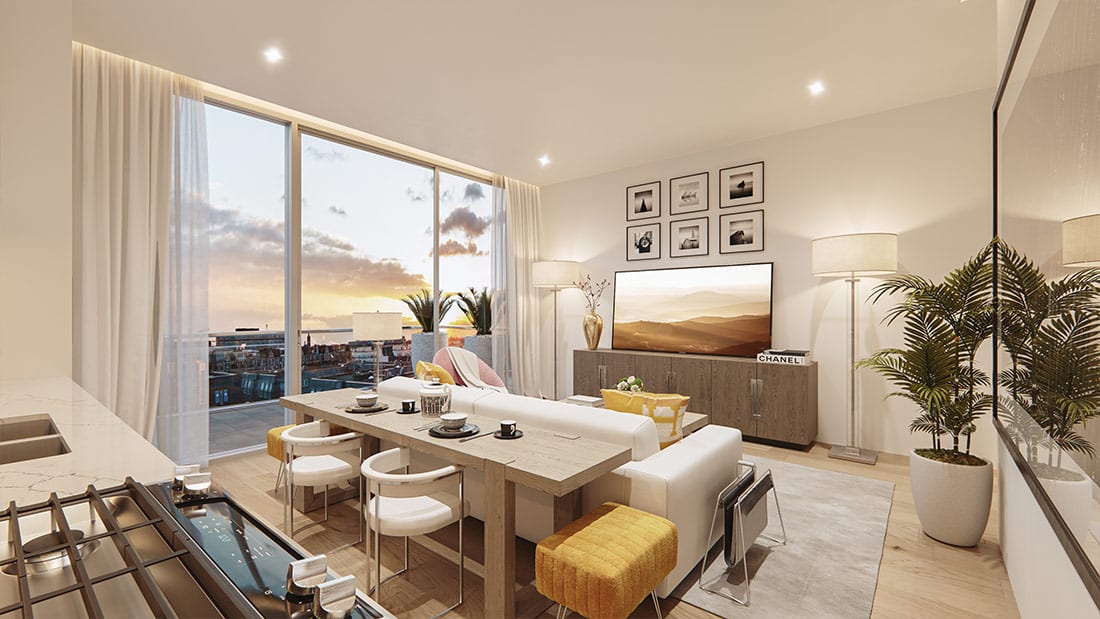 Rendering of Frontier Kensington Condos Suite Interior View 5