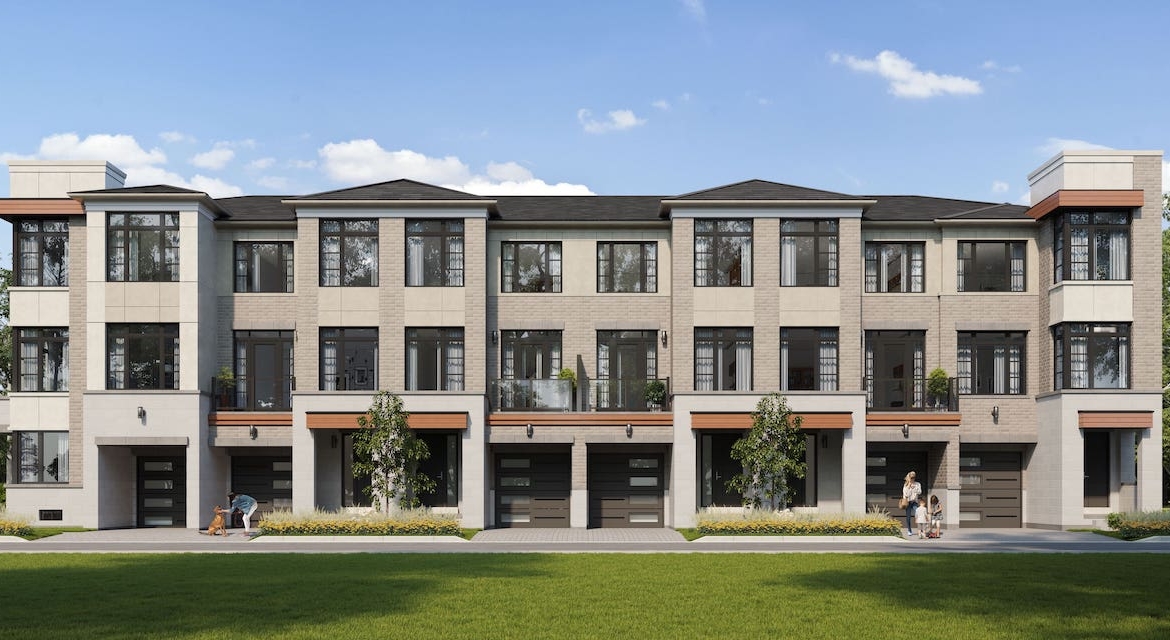 Rendering of Huntingdale Towns Grand Oak C Building exterior