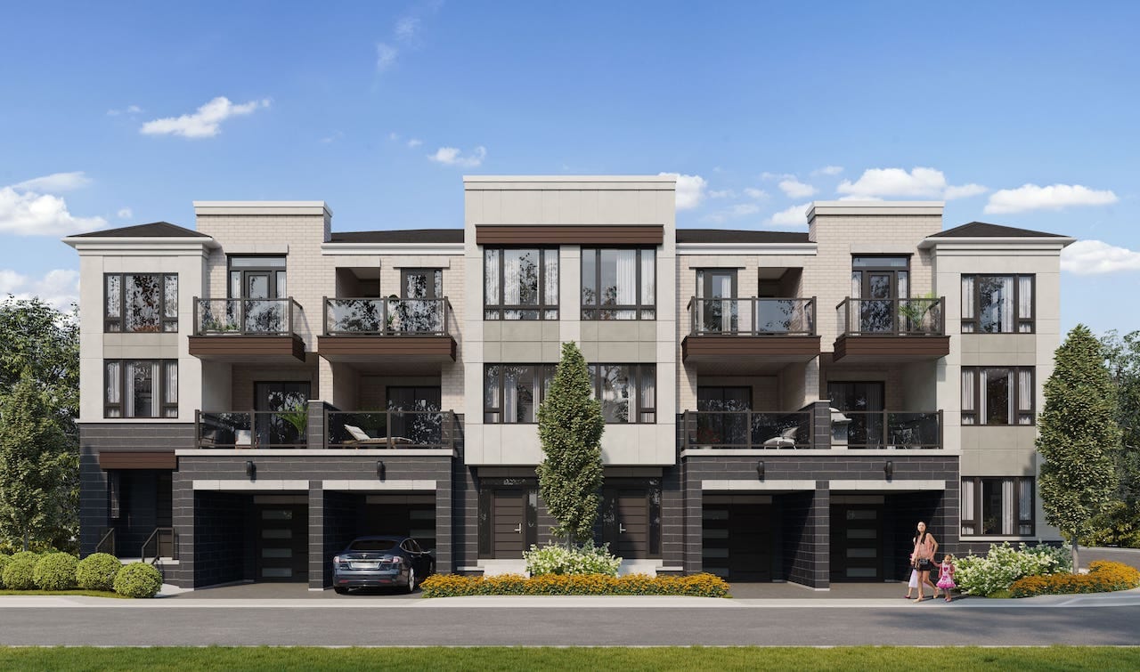 Rendering of Huntingdale Towns Moraine C building exterior