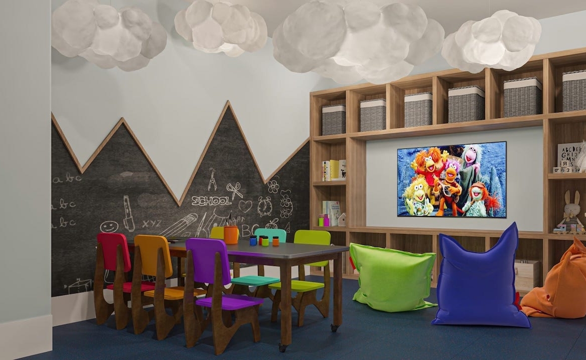 Rendering of Linea Condos kids zone