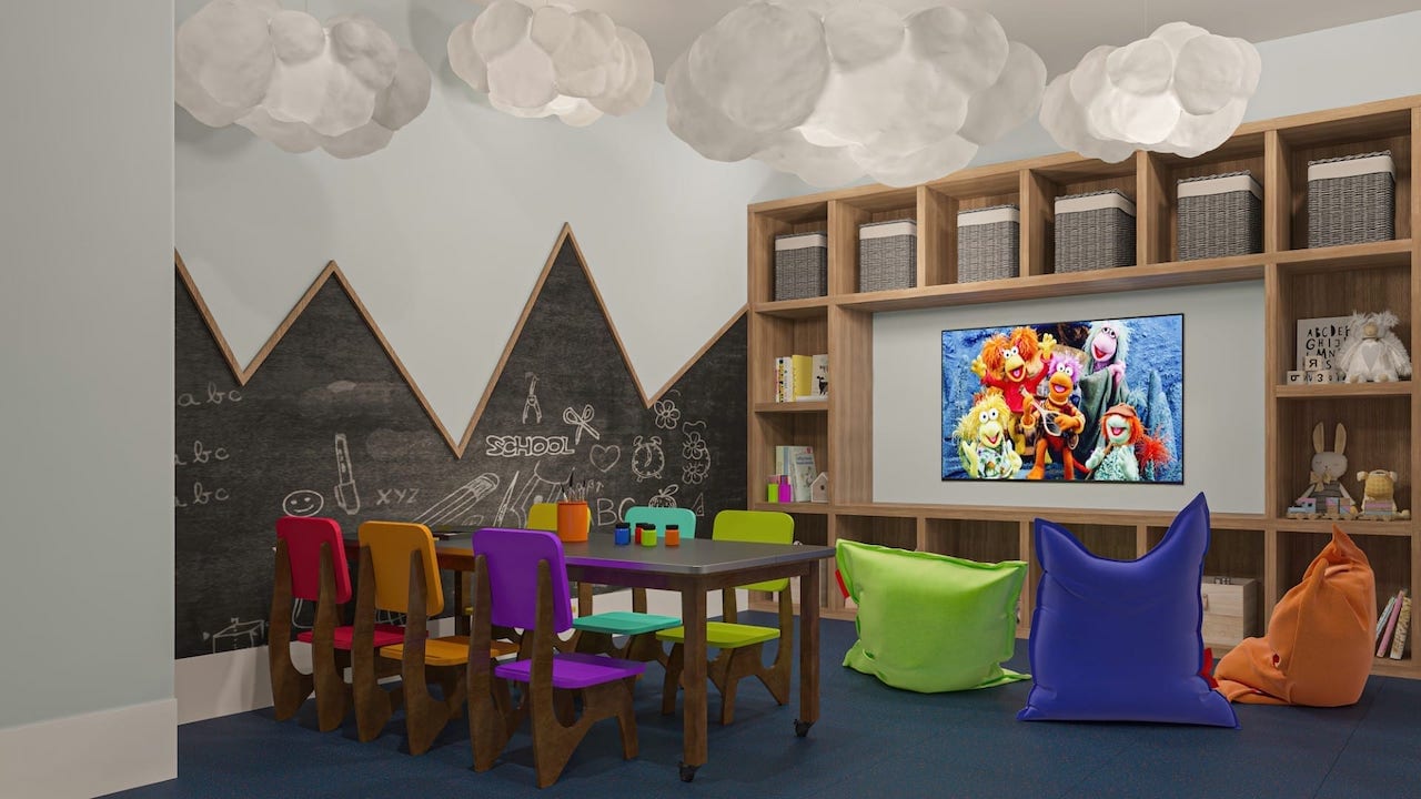 Rendering of Linea Condos kids zone