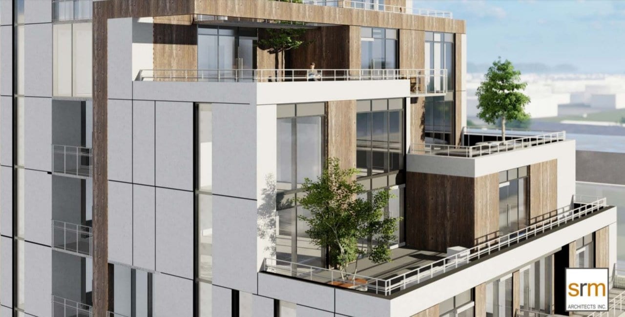Rendering of Six99 Condos Exterior siding detail