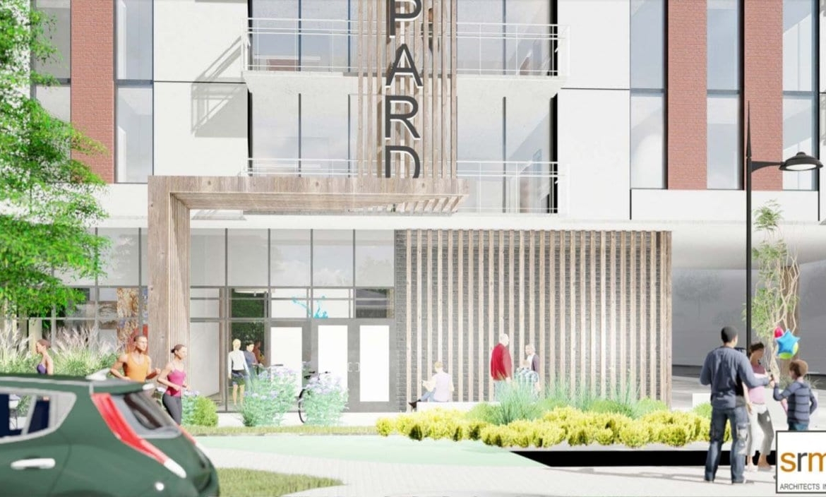 Rendering of Six99 Condos Exterior entrance close-up