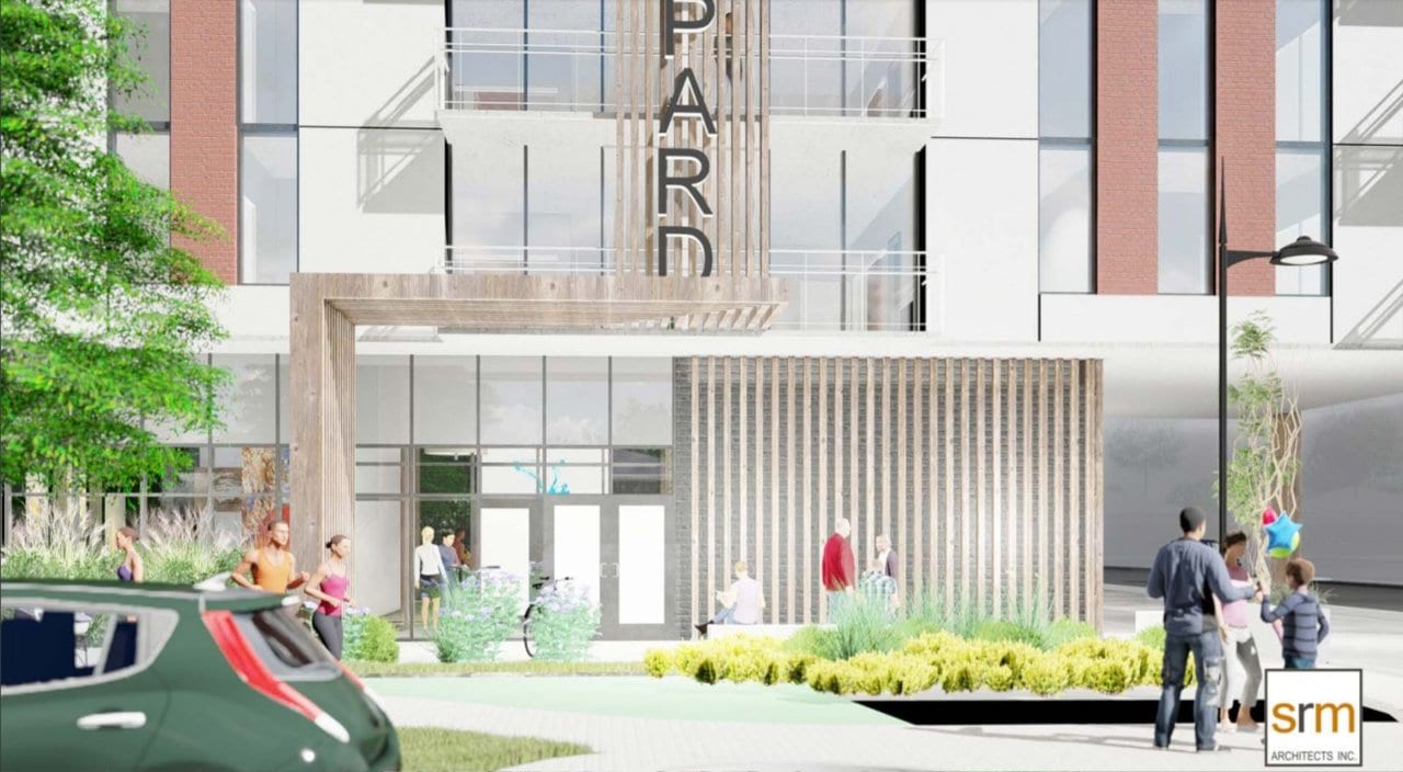 Rendering of Six99 Condos Exterior entrance close-up