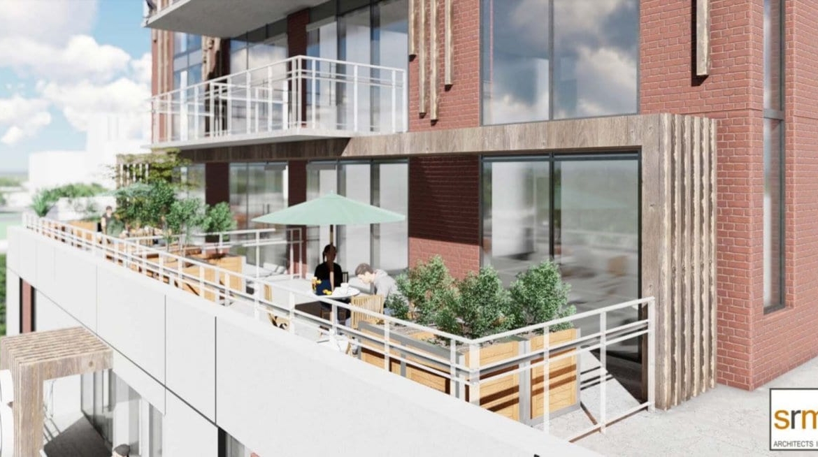 Rendering of Six99 Condos Exterior terrace aerial