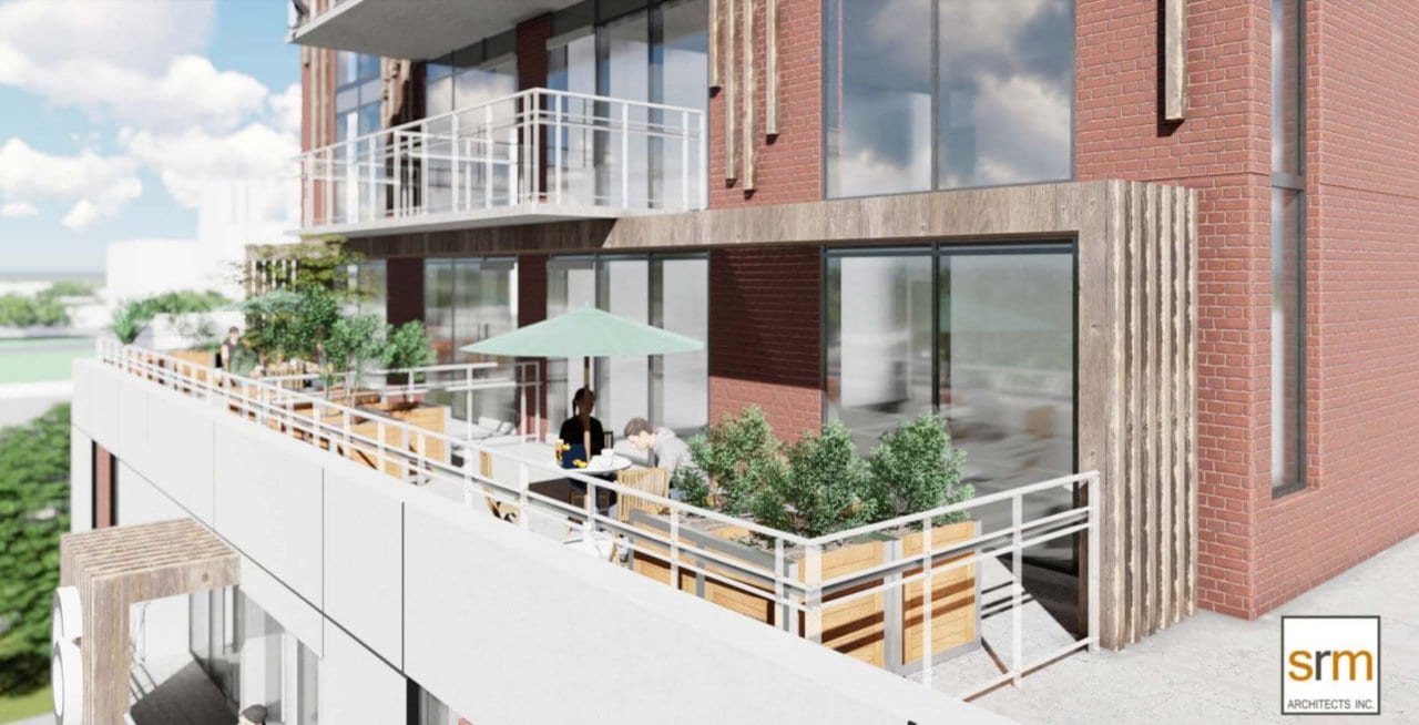 Rendering of Six99 Condos Exterior terrace aerial